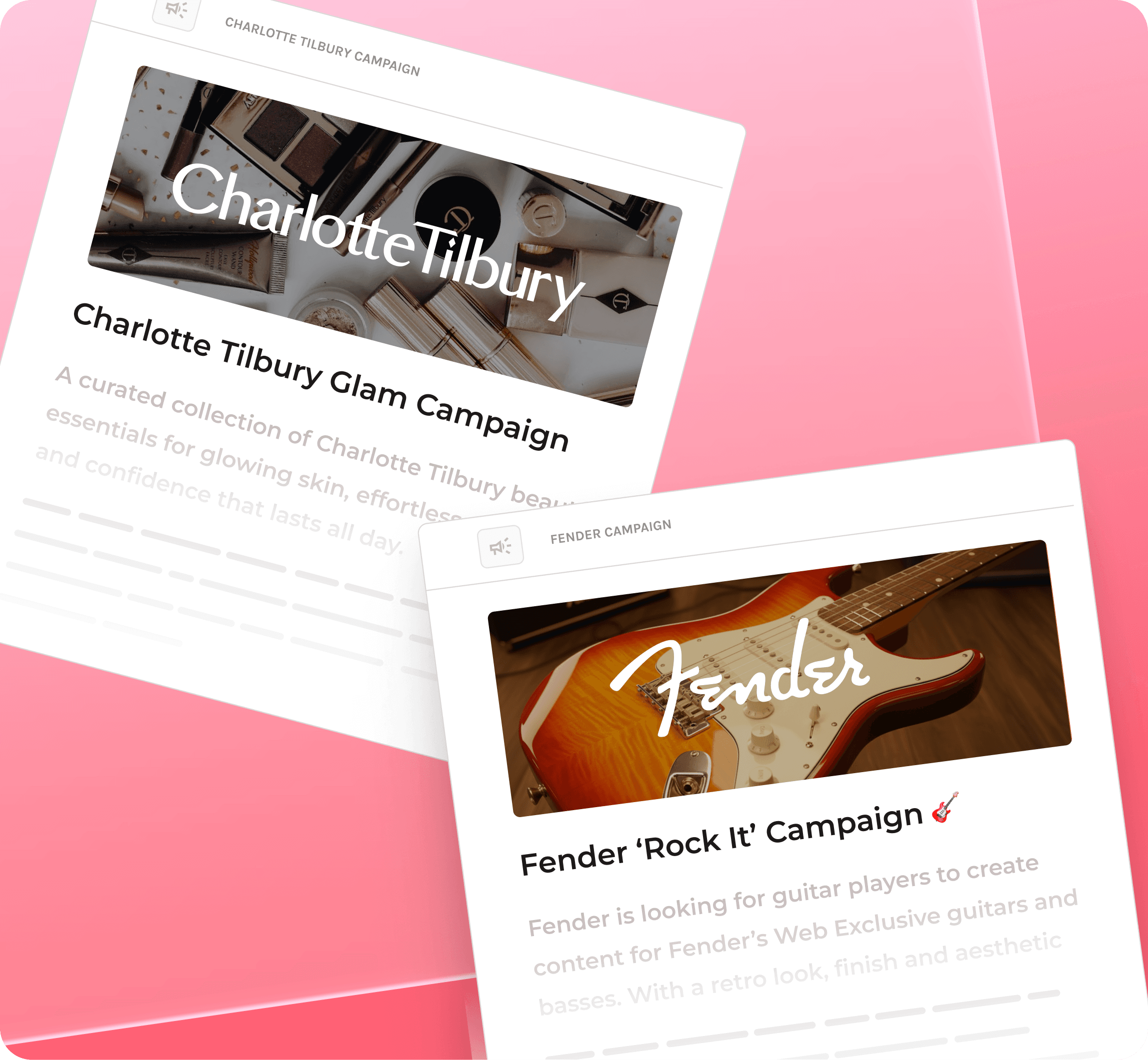 Brand campaigns in the Collaboration Hub